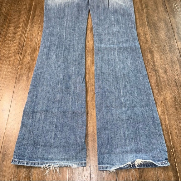 Express DPD Bootcut Jeans Low Rise Y2K Blue - Picture 10 of 10